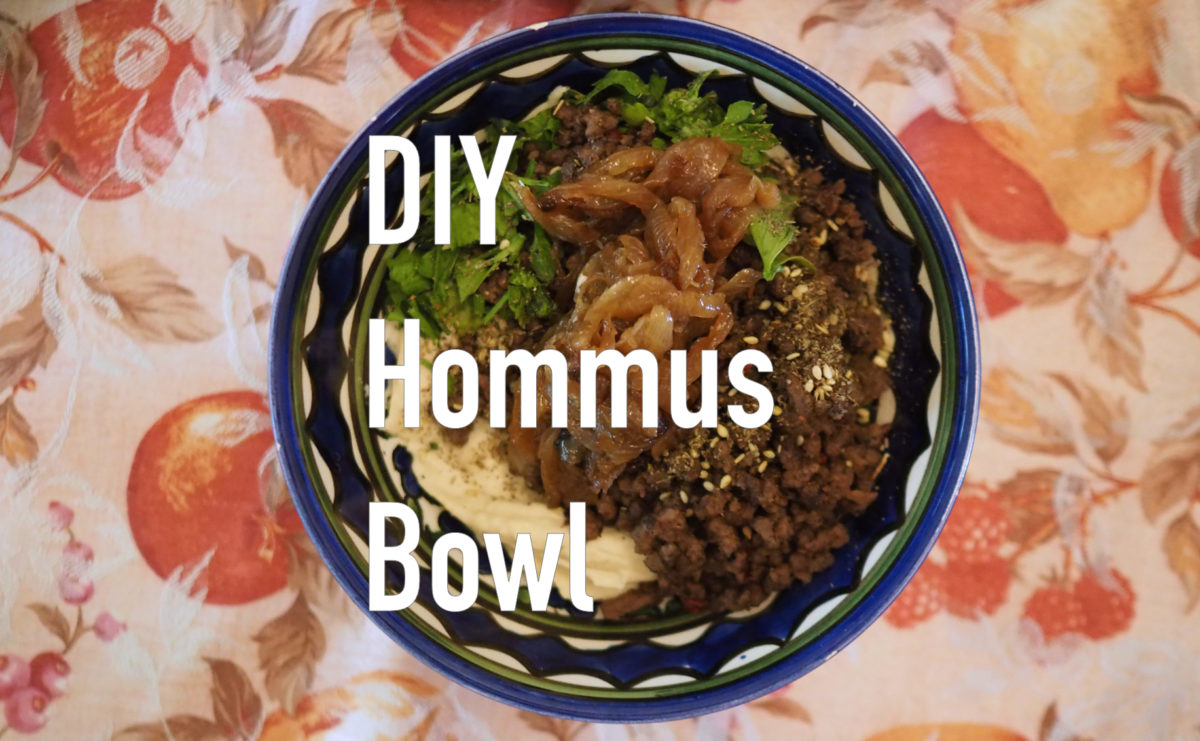 beef hommus bowl