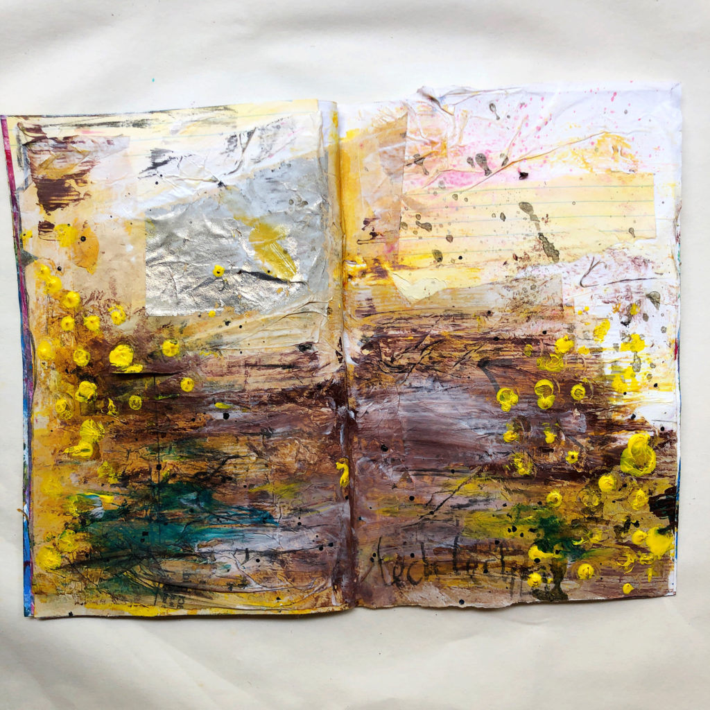art journal page of parsha Lech-lecha